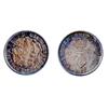 Breton-858. 1822. Re-punched 2. ¼ Dollar. Anchor Money. ICCS Very Fine-30.