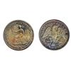 Image 1 : Breton-994. LC-54d@. 1815. ½ Penny. Clockwise wreath. Unc. 40% red luster.
