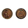 INDIAN HEAD CENT. 1901. A minor mint error, with the obverse denticles flattened in four areas, most