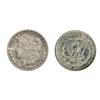 Image 1 : MORGAN DOLLARS.  1890-CC. Very Good-10; 1902-S. Very Fine-30. Lot of two (2) better date coins.