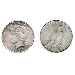 PEACE DOLLAR.  1934.  Mint State-62.