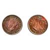 Image 2 : 1941-C. ICCS Mint State-62. Red and Brown; 1943-C. ICCS Mint State-63. Red and Brown. Both with 30% 