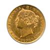 Image 1 : 1881.  PCGS graded Mint State-61.  Bright orange-yellow golden luster.  A rare mint state example.