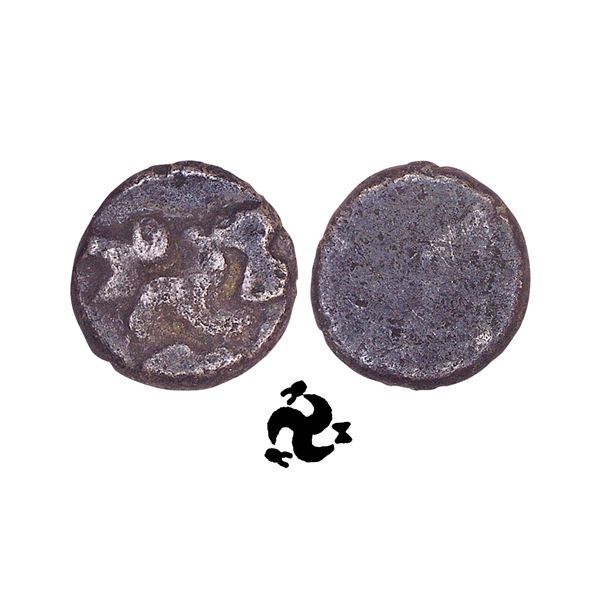 Magadha Janapada, Nanda Dynasty (c. 345–321 BC), Silver Ardha Masaka, Triskeles Type