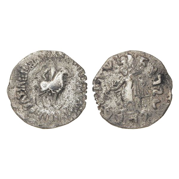 Indo-Skythians, Vonones with Spalahores (c. 85–60 BC), Silver Tetradrachm, Joint Issue