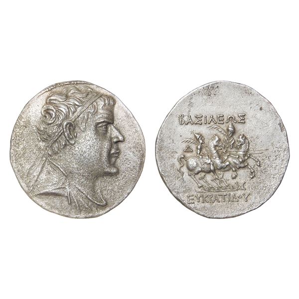 Indo-Greek, Eukratides I (c. 171–145 BC), Silver Tetradrachm