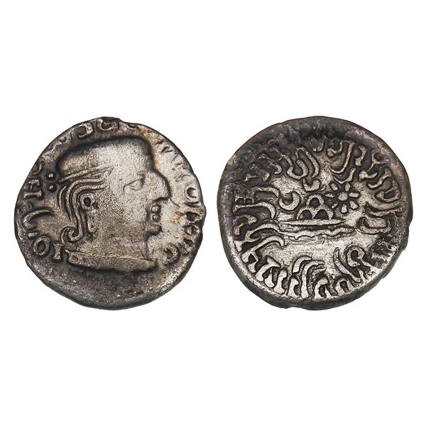 Western Kshatrapas, Rudrasimha I (c. 178 CE), Silver Drachm