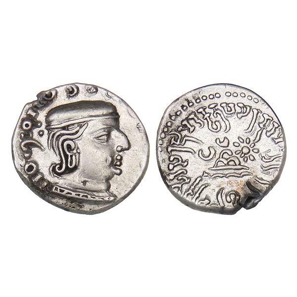Western Kshatrapas, Rudrasimha I (c. 178 CE), Silver Drachm