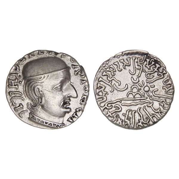 Western Kshatrapas, Rudrasimha I (c. 178 CE), Silver Drachm