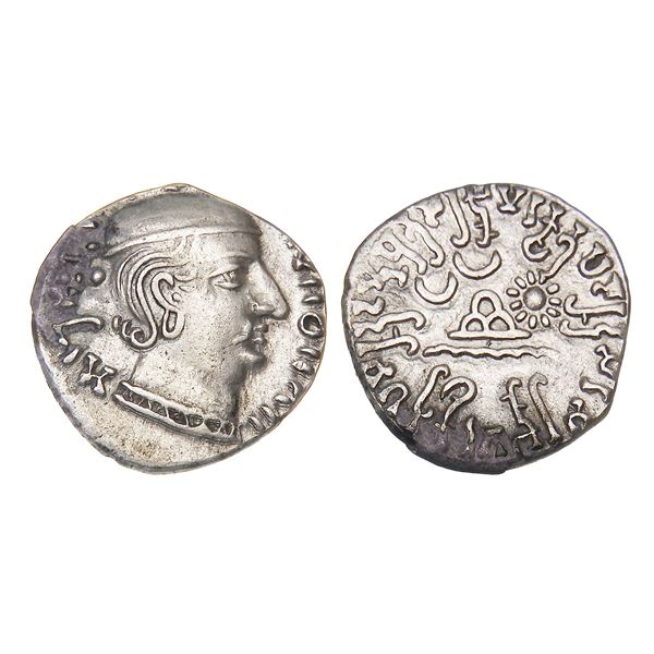 Western Kshatrapas, Rudrasimha I (c. 178 CE), Silver Drachm
