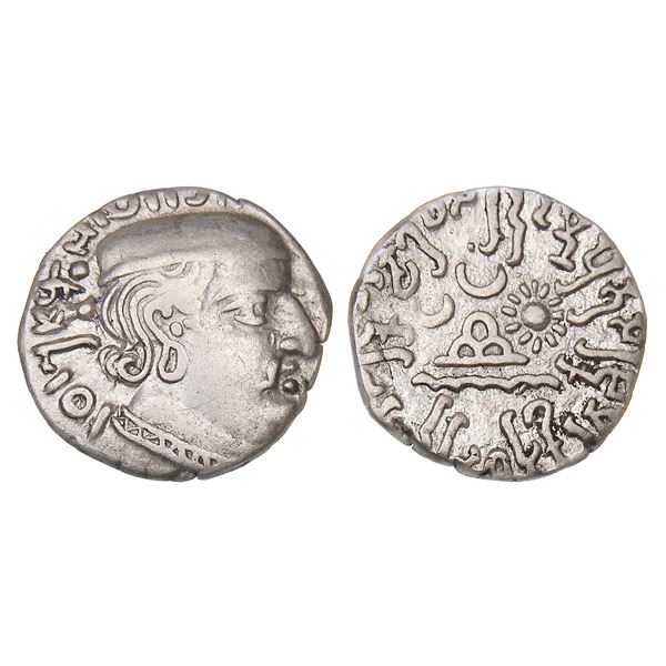 Western Kshatrapas, Rudrasimha I (c. 178 CE), Silver Drachm
