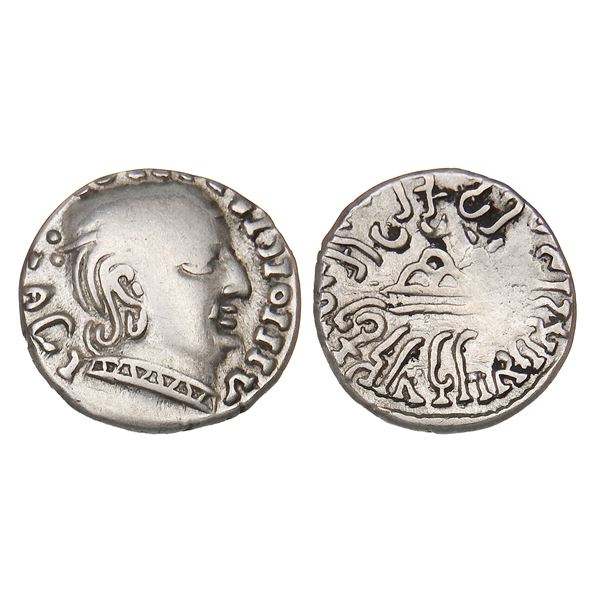 Western Kshatrapas, Rudrasena I (c. 198–222 CE), Silver Drachm
