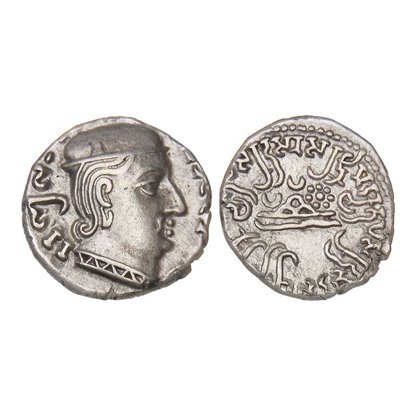 Western Kshatrapas, Rudrasena I (c. 198–222 CE), Silver Drachm