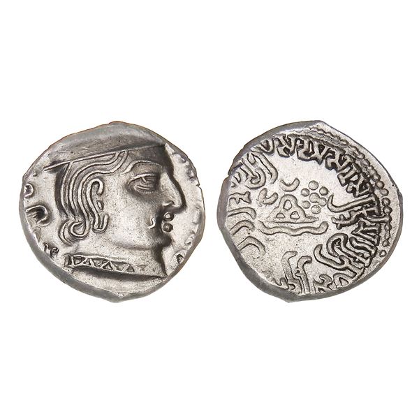Western Kshatrapas, Damasena (c. 222–238 CE), Silver Drachm