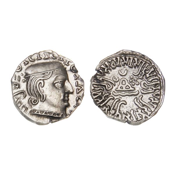 Western Kshatrapas, Damasena (c. 222–238 CE), Silver Drachm