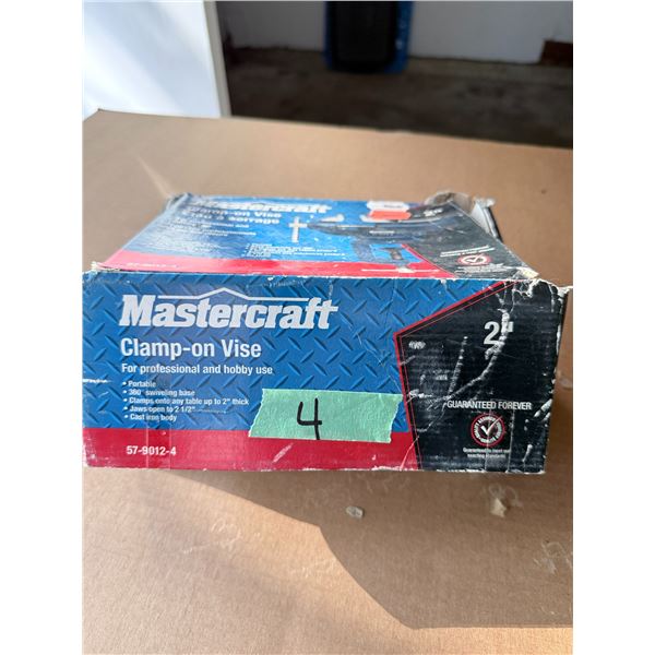 MASTERCRAFT 2 IN CLAMP-ON VISE 57-9012-4 BRAND NEW