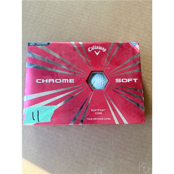CALLAWAY CHROME SOFT GOLF BALLS BOX