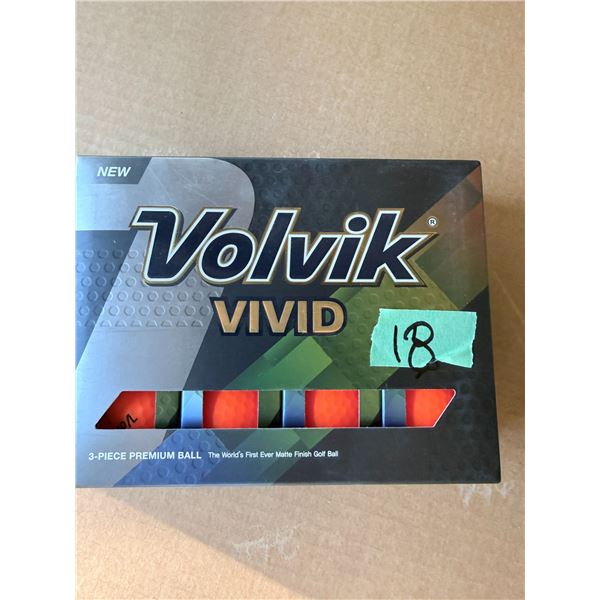 VOLVIK VIVID GOLF BALLS BRAND NEW