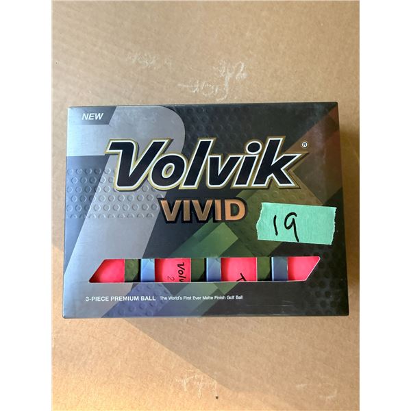 VOLVIK VIVID GOLF BALLS BRAND NEW