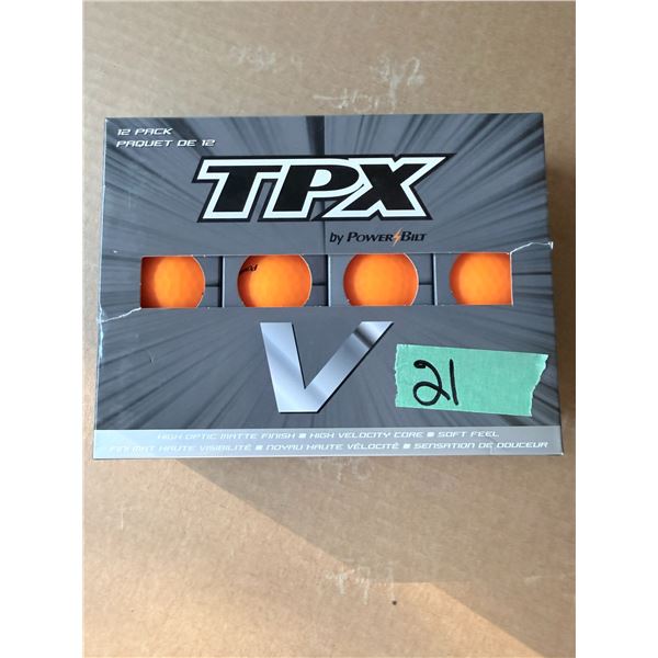 POWERBILT TPX GOLF BALLS 12 PACK BRAND NEW
