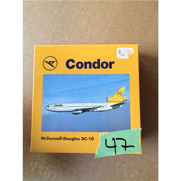 CONDOR MCDONNELL-DOUGLAS DC-10 DIECAST MODEL AIRPLANE