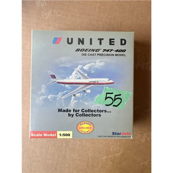 STARJETS UNITED BOEING 747-400 1:500 DIECAST MODEL AIRPLANE BNIB
