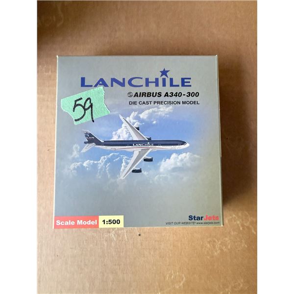 LANCHILE AIRBUS A340-300 1:500 DIECAST MODEL AIRPLANE BNIB