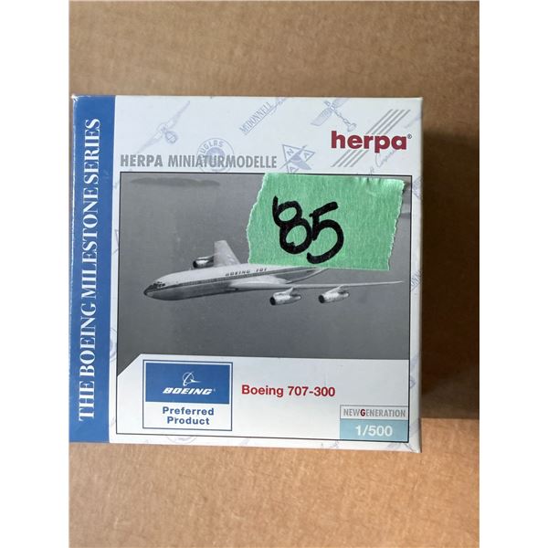 HERPA BOEING 707-300 1/500 DIECAST MODEL AIRPLANE