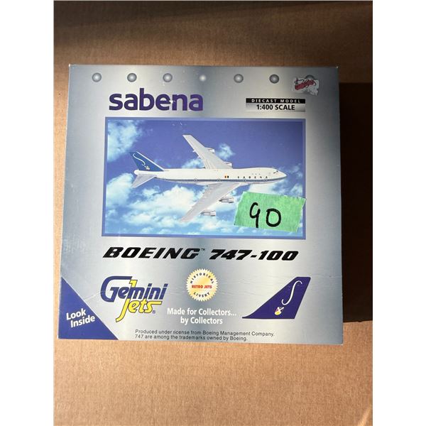GEMINI JETS SABENA BOEING 747-100 1:400 DIECAST MODEL AIRPLANE
