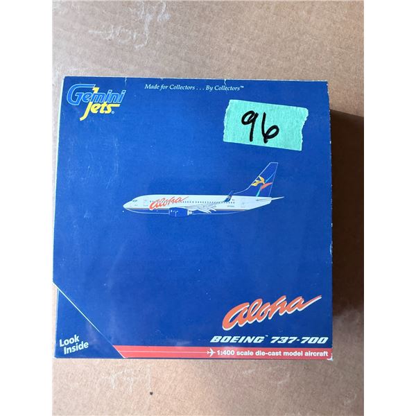 GEMINIJETS ALOHA BOEING 737-700 1:400 DIECAST MODEL AIRPLANE