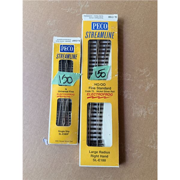 PECO LARGE RADIUS RIGHT HAND SL-E188 HO/OO MODEL TRAIN TRACKS