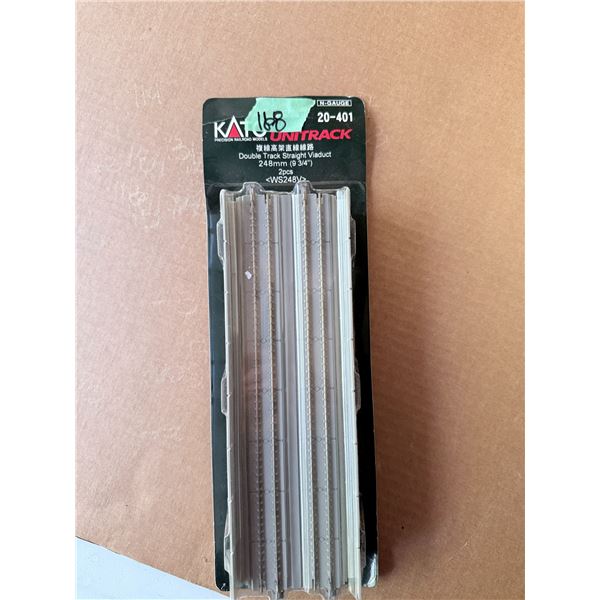 KATO UNITRACK N-GAUGE DOUBLE TRACK STRAIGHT VIADUCT 248MM (2PCS) 20-401 MODEL TRAIN TRACK