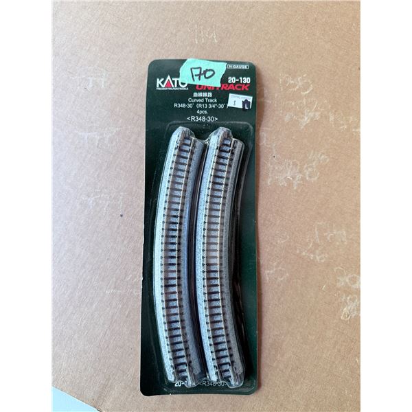 KATO UNITRACK CURVED TRACK R348-30 N-GAUGE MODEL TRAIN TRACK