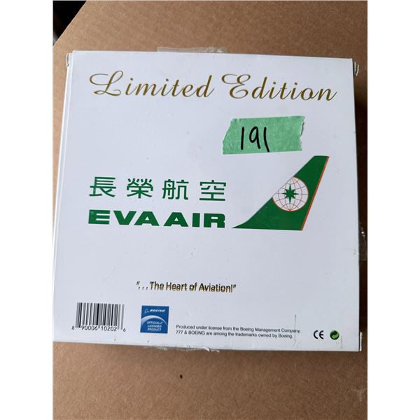 EVA AIR DIECAST MODEL AIRPLANE