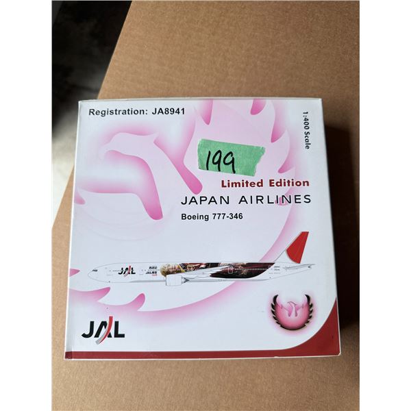 JAPAN AIRLINES BOEING 777-346 1:400 DIECAST MODEL AIRPLANE