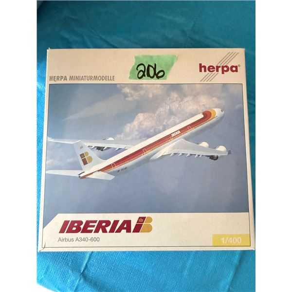 IBERIA AIRBUS A340-600 1:400 DIECAST MODEL AIRPLANE