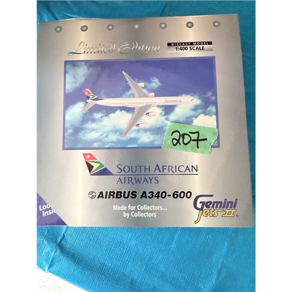 GEMINIJETS SOUTH AFRICAN AIRWAYS AIRBUS A340-600 1:400 DIECAST MODEL AIRPLANE