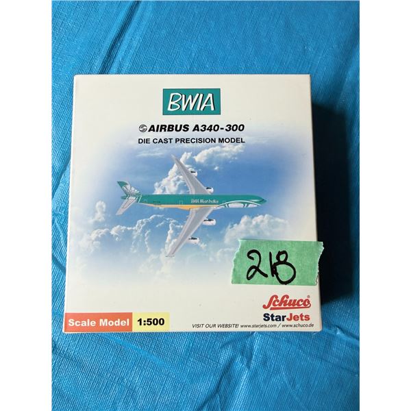 BWIA AIRBUS A340-300 1:500 DIECAST MODEL AIRPLANE