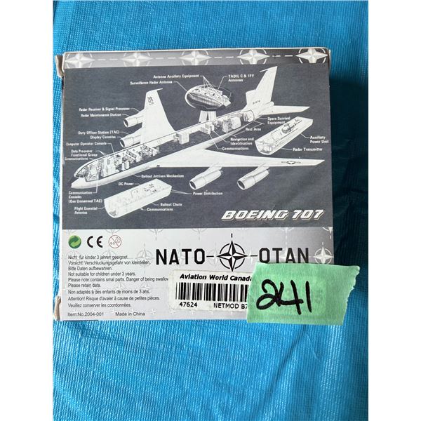 NATO BOEING 707 DIECAST MODEL AIRPLANE