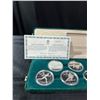 Image 2 : 1988 Calgary Olympics $20 Silver Proof Coin Set With COAs