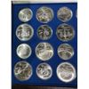 Image 7 : 1976 Montreal Olympic Silver Coin Set (28 Coins in Original Case)
