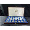 Image 1 : 1976 Canadian Olympic Silver Coin Set in Case (28 pcs)