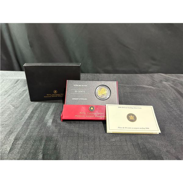2006 Royal Canadian Mint Daisy 50 Cent Sterling Silver Coin