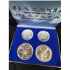Image 2 : 1976 Montreal Olympic Sterling Silver Coin Set (4 Pieces)