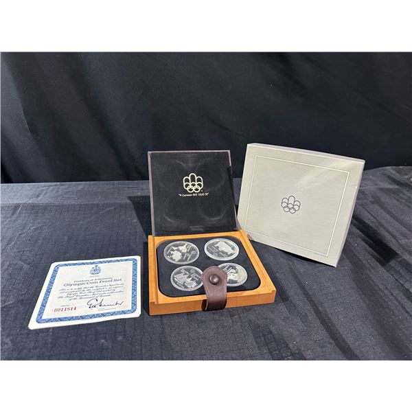 1976 Montreal Olympic Silver Coin Proof Set with COA and Box