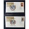 Image 2 : 1976 Montreal Olympic First Day Covers with Silver Coins (Set of 4)