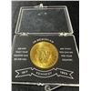 Image 2 : 1964 Kennedy Half Dollar 90% Silver Gold-Plated Memorial Coin