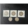 Image 1 : (5) 92.5% Sterling Silver Canadian and Newfoundland 50 Cent Coins, 1894–1917
