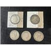 Image 2 : (5) 92.5% Sterling Silver 50 Cent Coins: Canada & Newfoundland 1904-1916