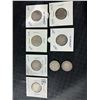 Image 1 : Eight Canada Sterling Silver Coins, 1896–1919, 20¢ and 25¢